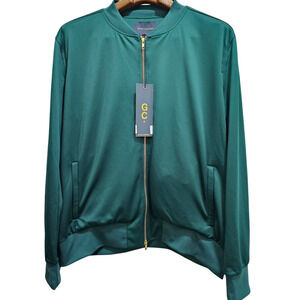 GOOD COUNSEL track jacket Size XL Green Gold new